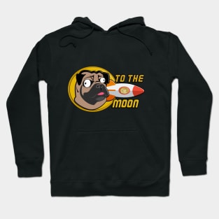 Pugcoin to the Moon Hoodie